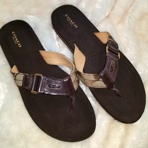 Coach flip flops